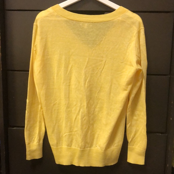 Reiss V-neck Top Size S Yellow - Picture 2 of 3
